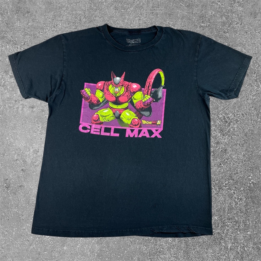 Dragon Ball Super Super Hero Cell Max Graphic T-Shirt Mens Large Black Anime Tee